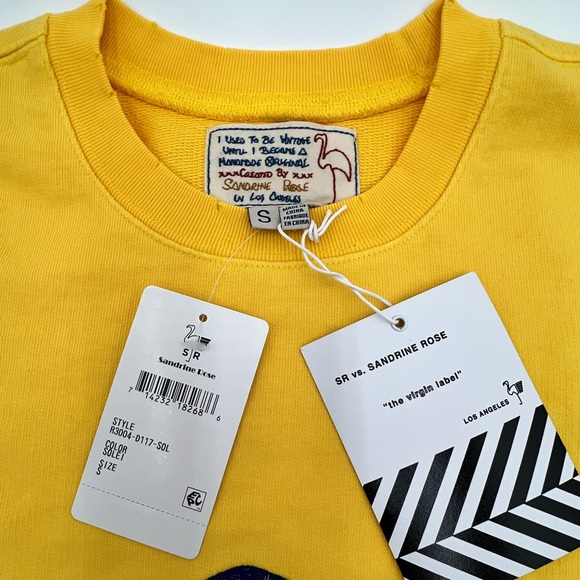 Sandrine Rose x Free People - Evil Eye/Palm Tree Embroidered Sweatshirt - Picture 2 of 4